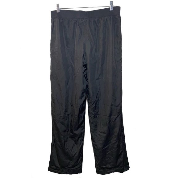 Athletic Works Ladies Activewear Elastic Drawstring Pants Size 12/14 Black Pink - Picture 2 of 9